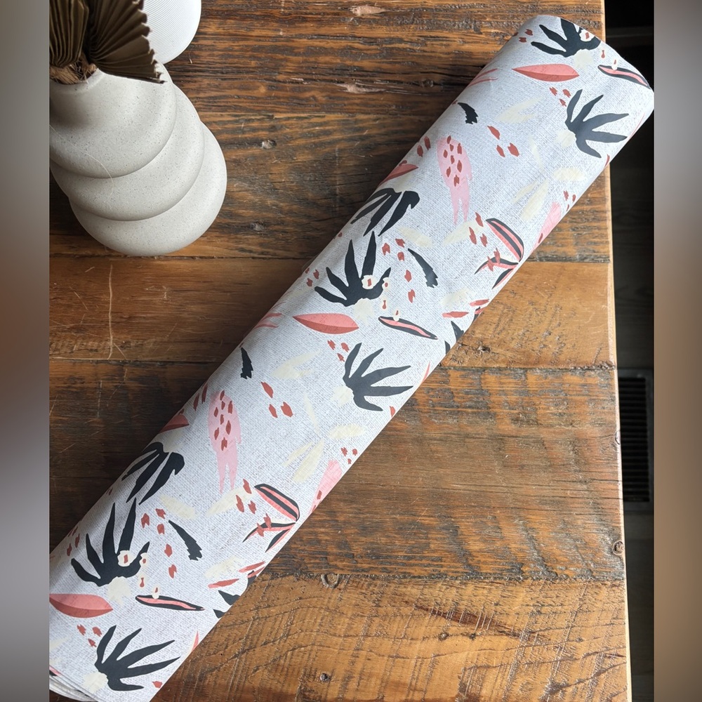 Spoonflower Peel/Stick Wallpaper: Abstract Floral Boho Adobo Print